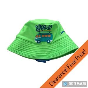 EUC Speedo Baby Bucket Sun Hat - Green (Size S/M)